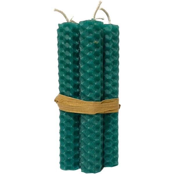 Green (Emerald) - Beeswax Spell Candles